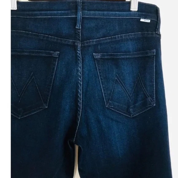 MOTHER Denim The Mid Rise Dazzler Ankle Jeans Dark Wash Now or Never Size 30 - Picture 8 of 14
